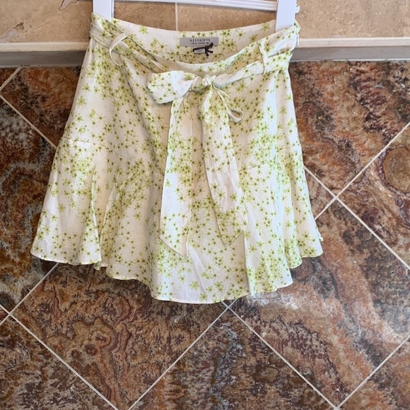 Women’s All Saints AllSaints Green Frida Amanzi Skirt Size 6 NWOT - Picture 7 of 16